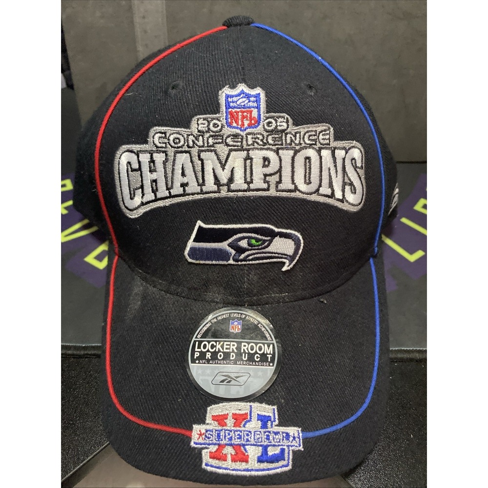 NFL Seattle Seahawks 2005 Conference Champions Super Bowl XL Unworn Hat Cap